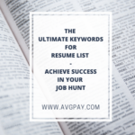 The Ultimate Keywords for Resume List - Achieve Success in Your Job Hunt
